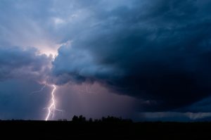 Storm clouds with Lightning